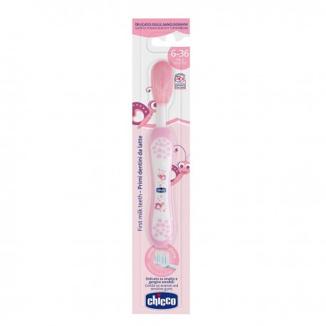 Cepillo de dientes rosa para Bebé Chicco