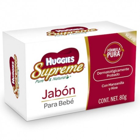 Jabón Manzanilla /Aloe 80 g Huggies Supreme