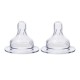 Par de tetinas flujo variable 3 en 1 cuello ancho
