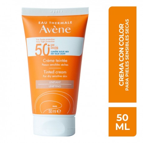 A-Crema Solar Con Color 50+ 50 ml