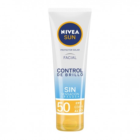 Nivea Protector Solar Facial matificante Control De Brillo Fps 50+, no Grasoso, 50ml